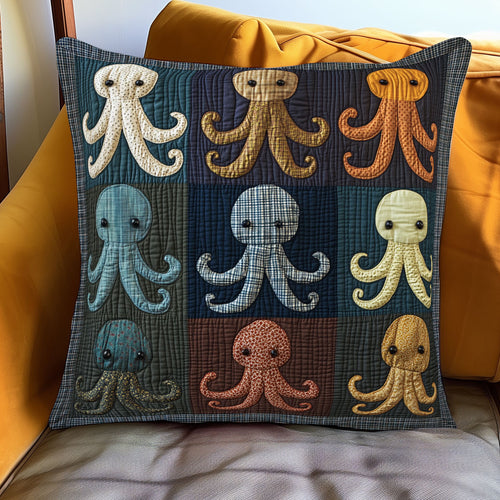 Gentle Patchwork Octopus WJ0901110CL Quilt Pillow Case