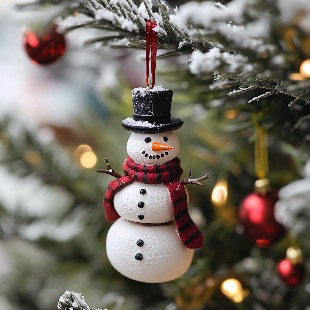 Gentle Snowman WJ2611118CL Christmas Ornament