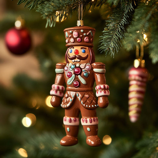 Ginger Nutcracker WJ0312350CL Christmas Ornament