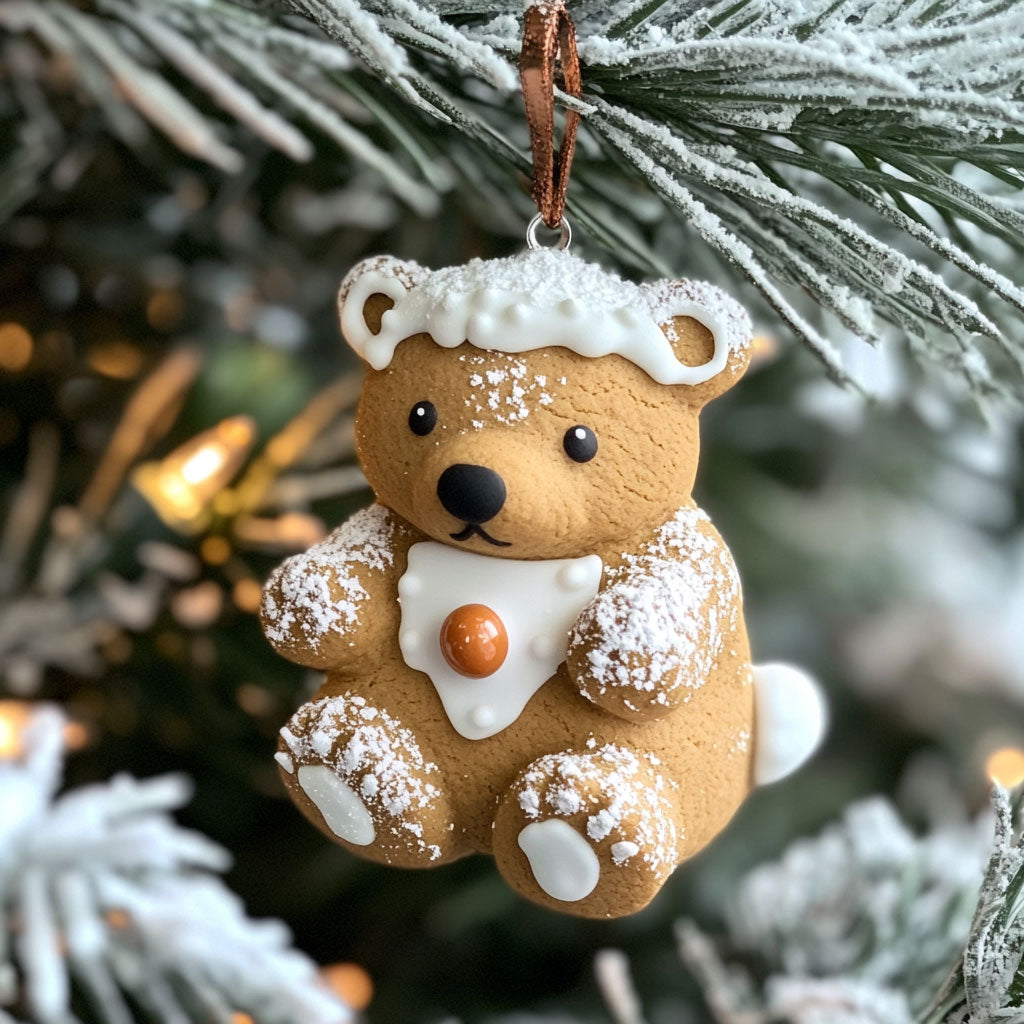 Gingerbread Bear WJ0312368CL Christmas Ornament