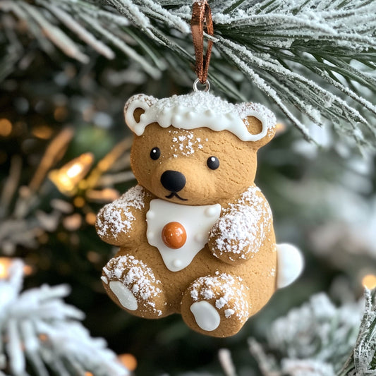 Gingerbread Bear WJ0312368CL Christmas Ornament