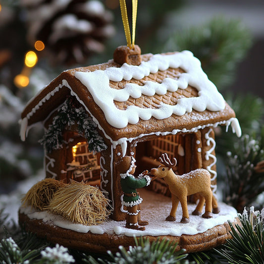 Gingerbread Farm WJ2511026CL Christmas Ornament