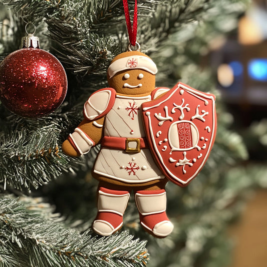 Gingerbread Guardian WJ0312352CL Christmas Ornament