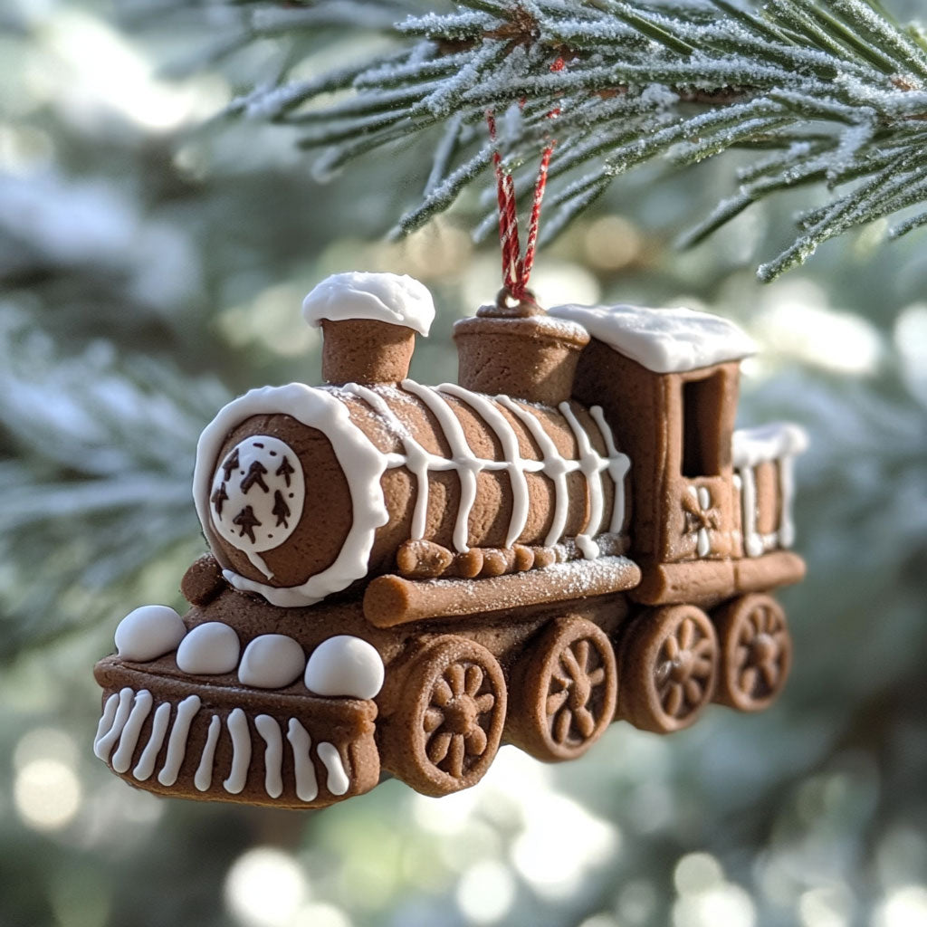 Gingerbread Train WJ2611111CL Christmas Ornament