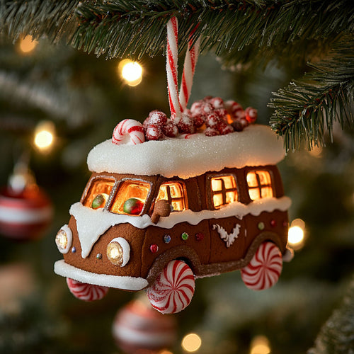 Gingerbread Van WJ2711154CL Christmas Ornament