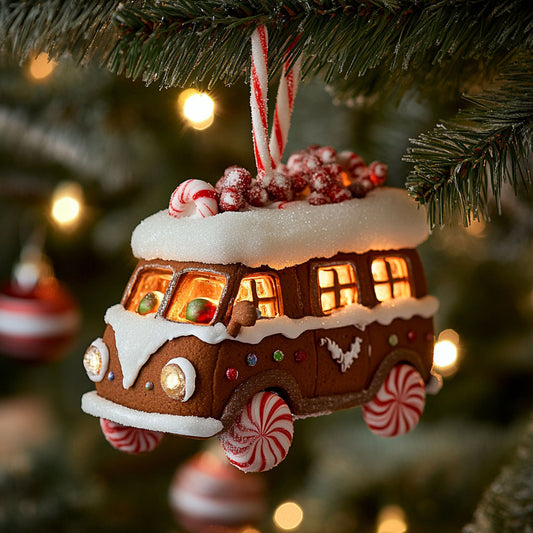 Gingerbread Van WJ2711154CL Christmas Ornament