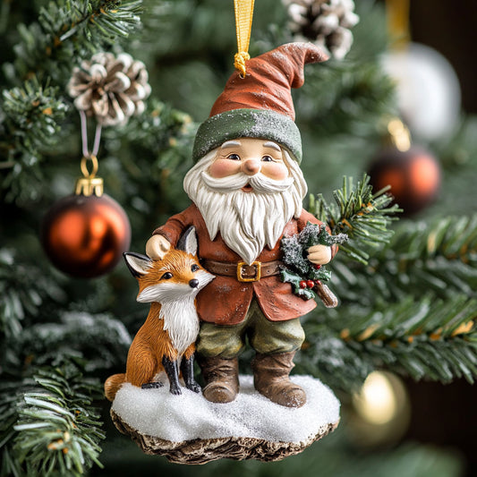 Gnome And Fox WJ2711129CL Christmas Ornament