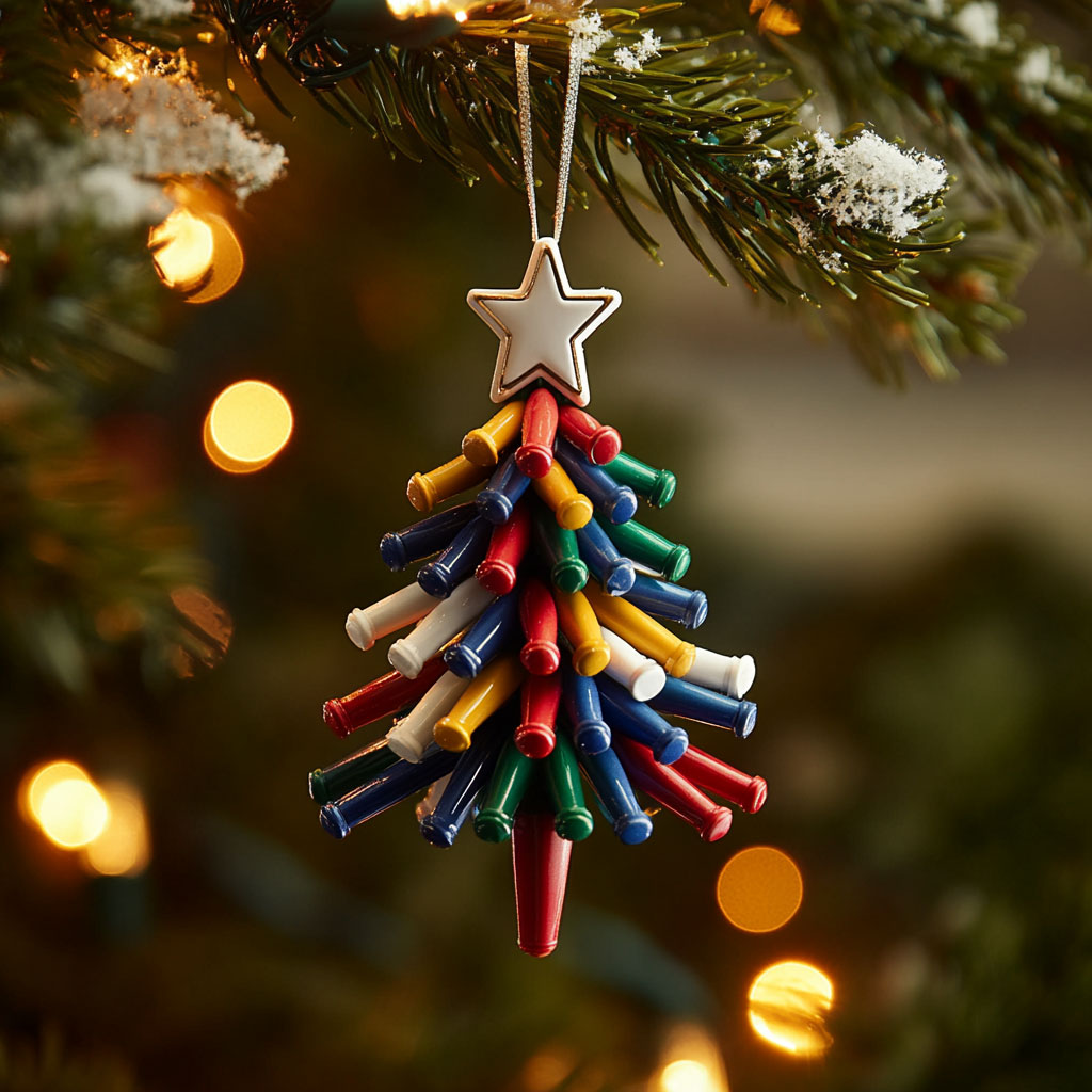 Golf Tee Tree WJ2611082CL Christmas Ornament
