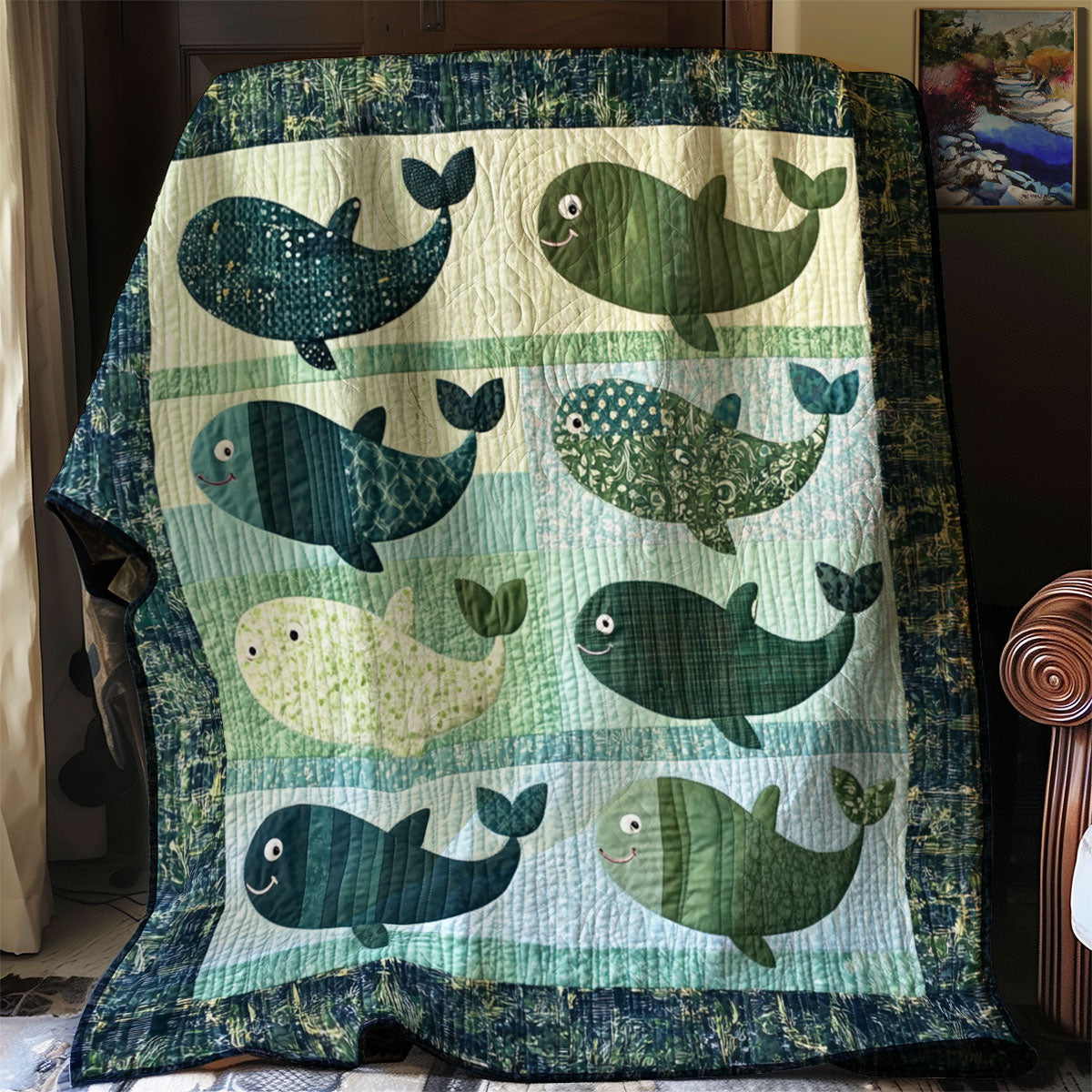 Green Whale WJ1001048CL Quilt