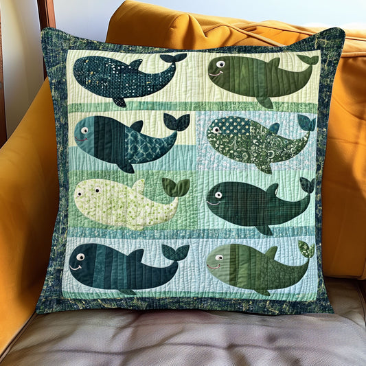 Green Whale WJ1001102CL Quilt Pillow Case