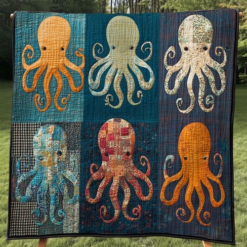 Harbor Patchwork Octopus WJ0901046CL Quilt