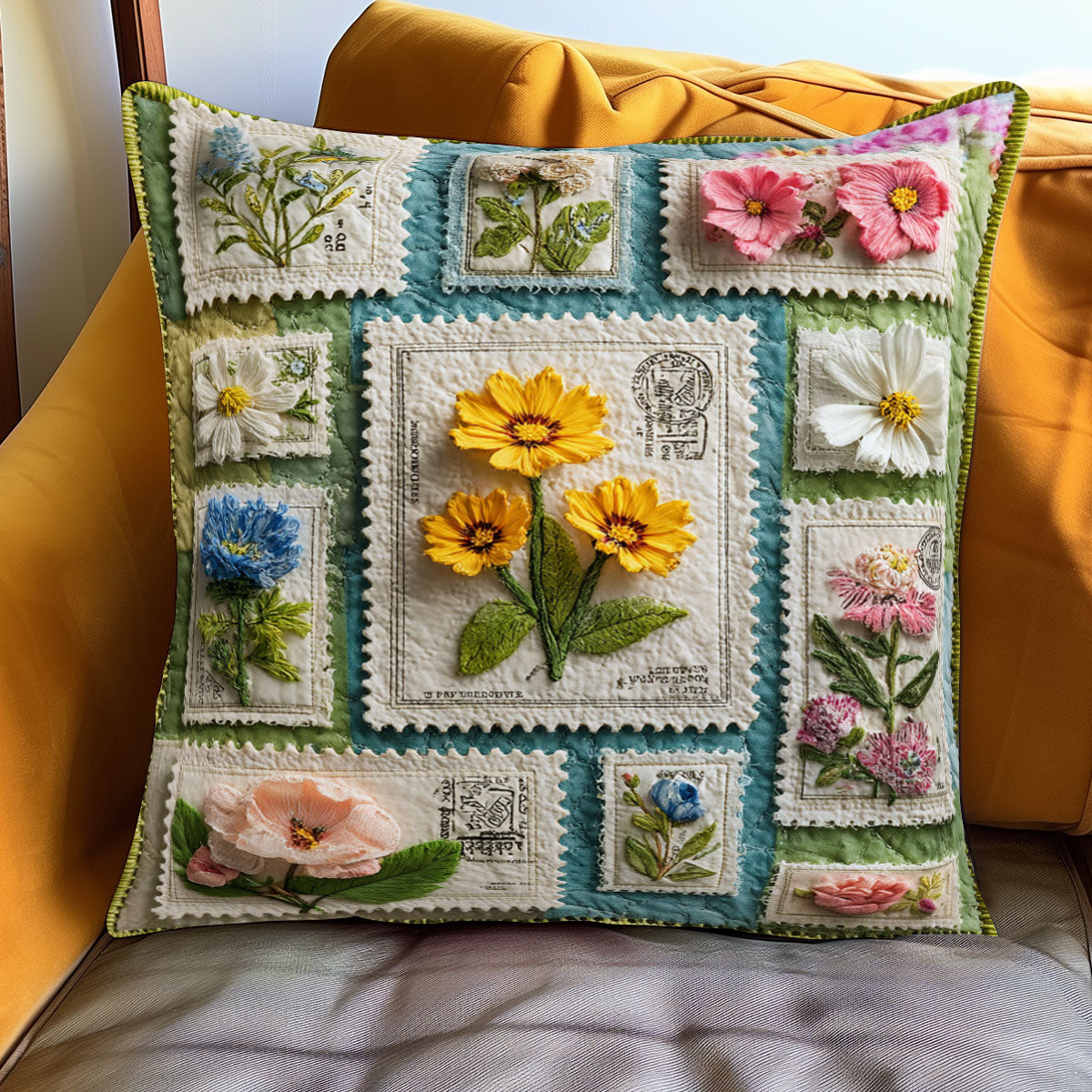 Heirloom Floral Archive WJ1301112CL Quilt Pillow Case