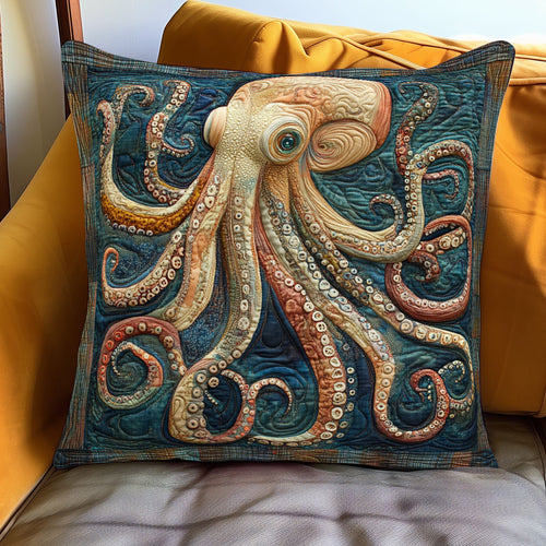 Heirloom Patchwork Octopus WJ0901112CL Quilt Pillow Case