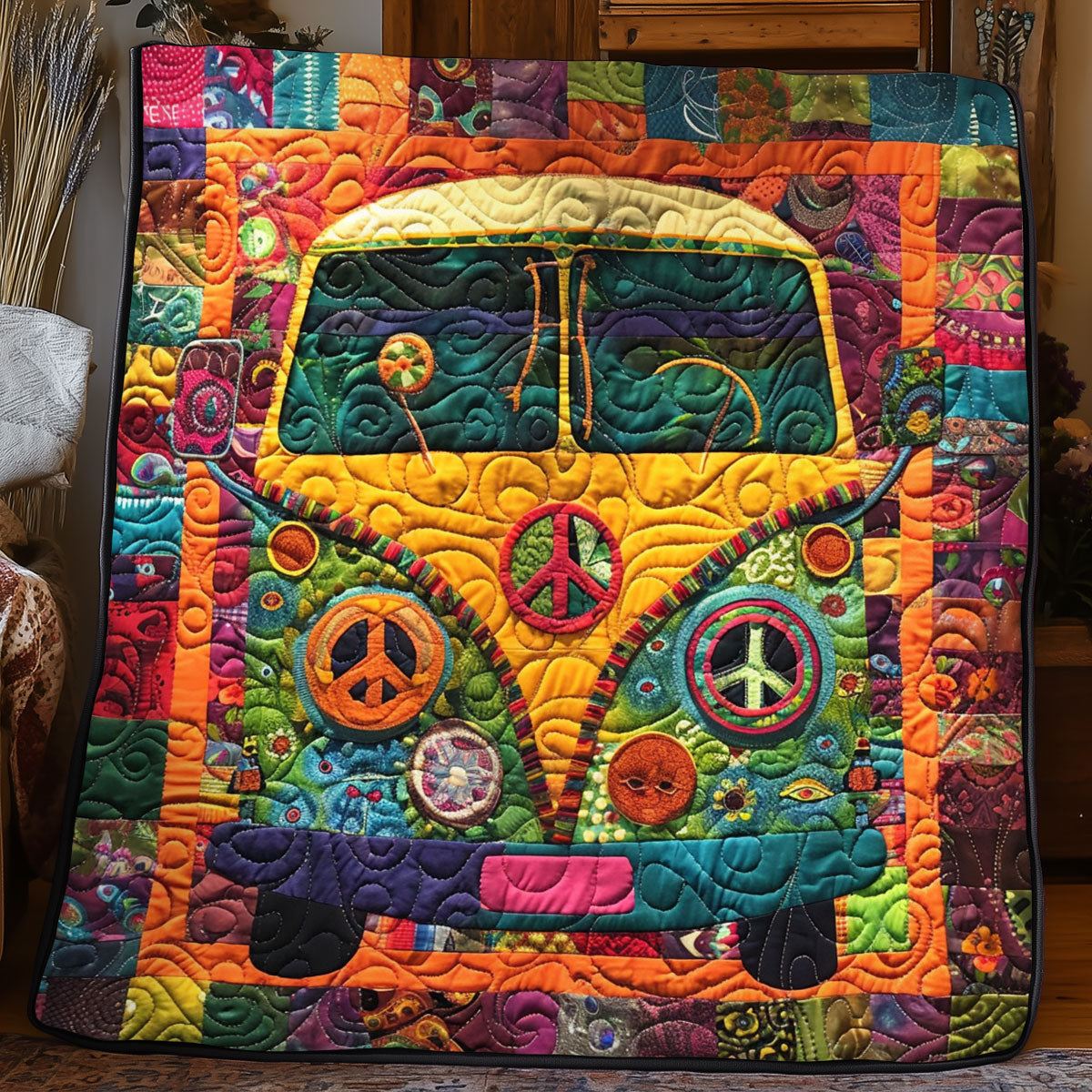 Hippie Camper Van WJ1301036CL Quilt