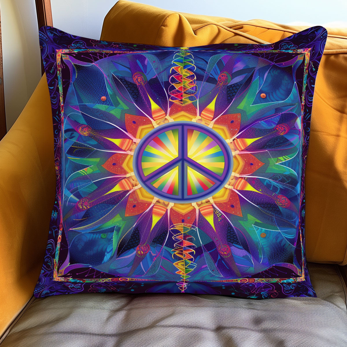 Hippie Sun WJ0801121CL Quilt Pillow Case