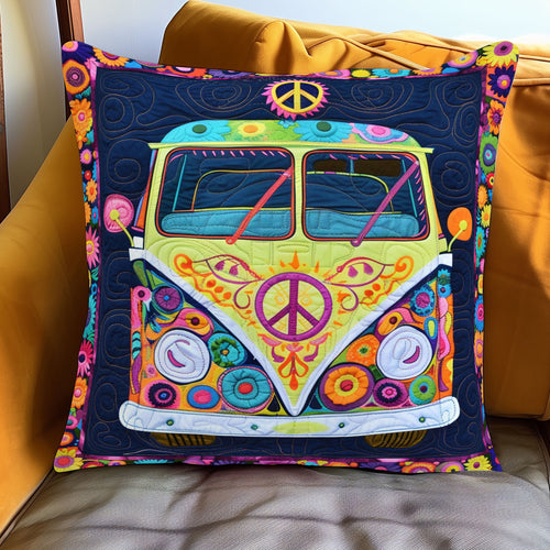 Hippie Van WJ1301096CL Quilt Pillow Case