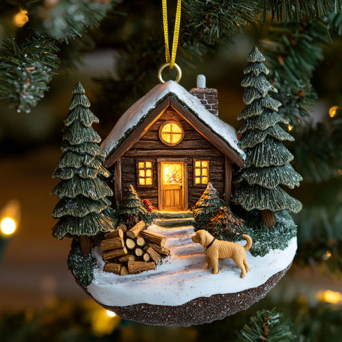 Holiday Cozy House WJ2511027CL Christmas Ornament