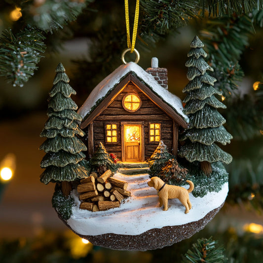 Holiday Cozy House WJ2511027CL Christmas Ornament