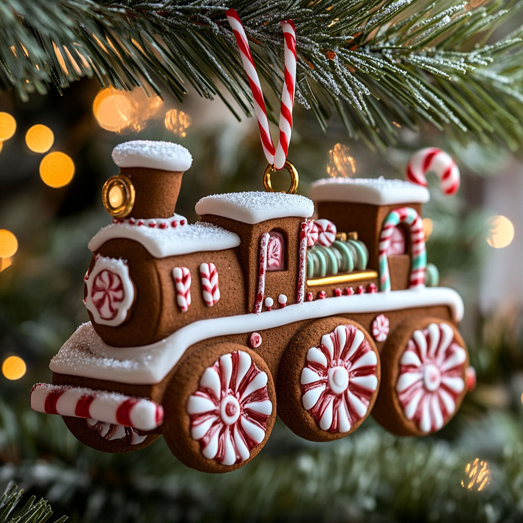 Holiday Ginger Train WJ2611112CL Christmas Ornament
