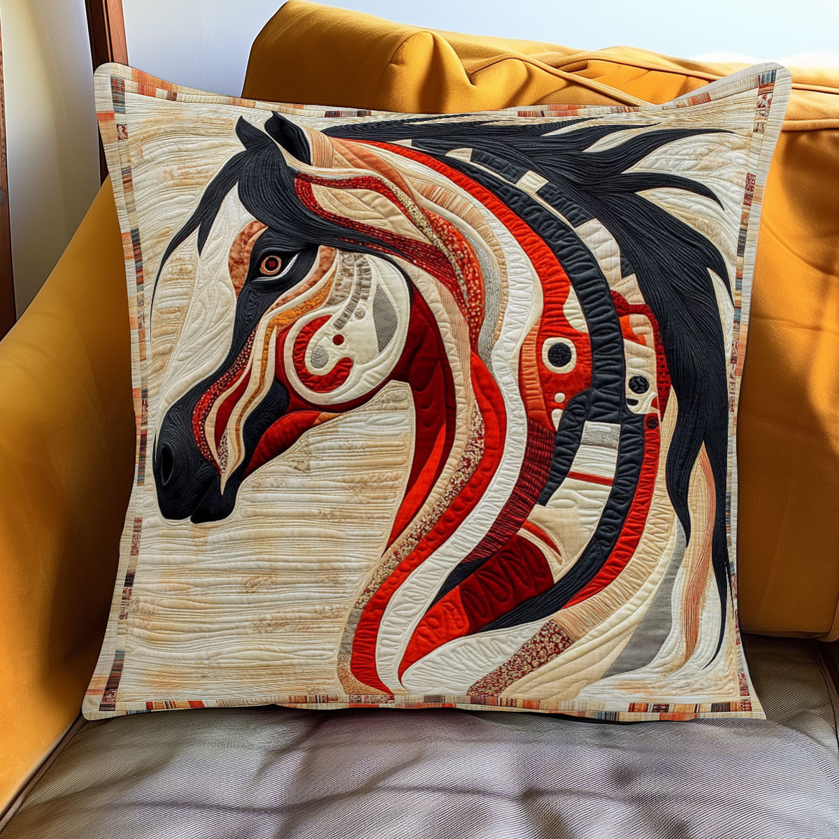 Horse Spirit Flow WJ0801093CL Quilt Pillow Case