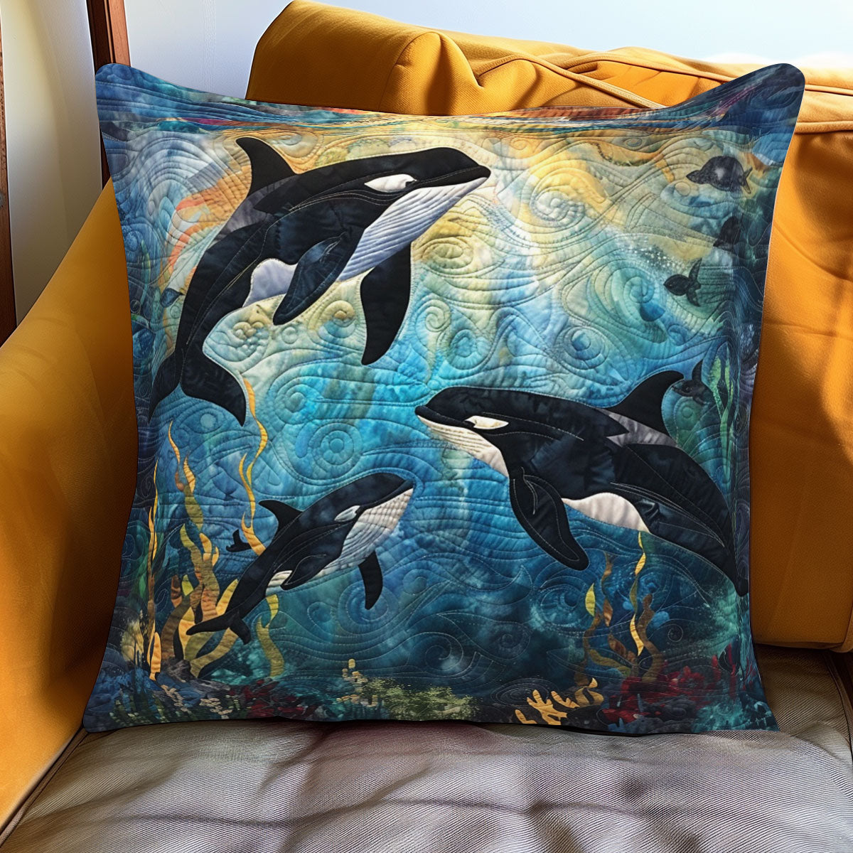Killer Whale WJ1001103CL Quilt Pillow Case