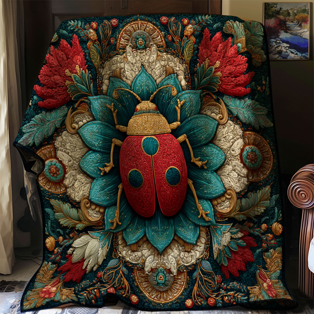 Ladybug Royal Court WJ0901040CL Quilt