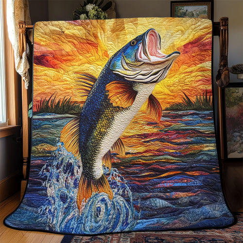Largemouth Bass Catch WJ0501017CL Quilt