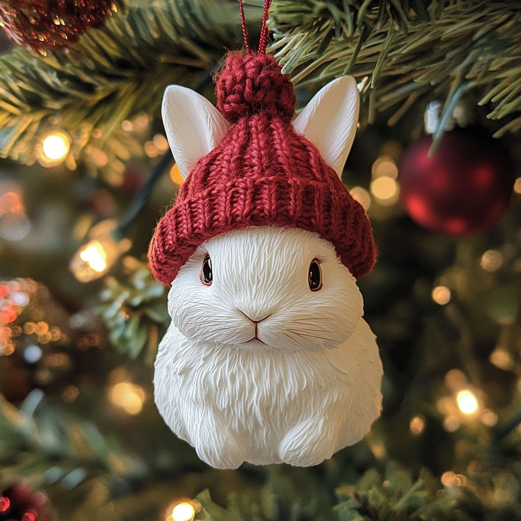 Little Snow Bunny WJ1612033CL Christmas Ornament