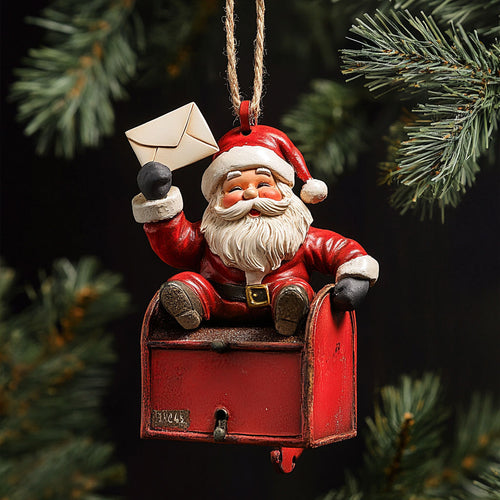 Mailbox Santa WJ2411048CL Christmas Ornament