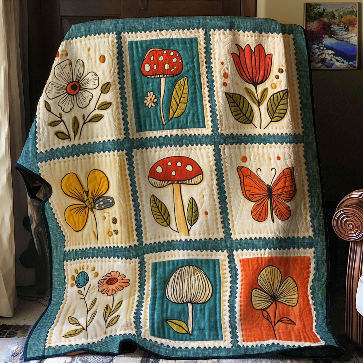 Meadow Postage WJ1301062CL Quilt