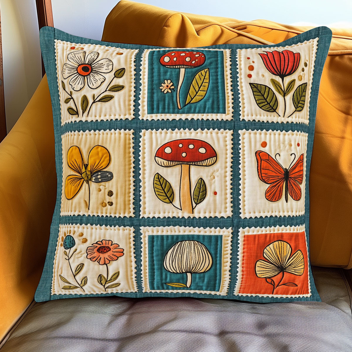 Meadow Postage WJ1301117CL Quilt Pillow Case