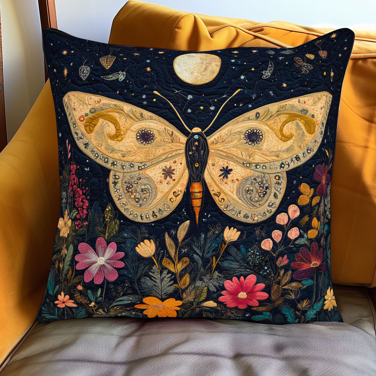 Moon Butterfly WJ1301077CL Quilt Pillow Case