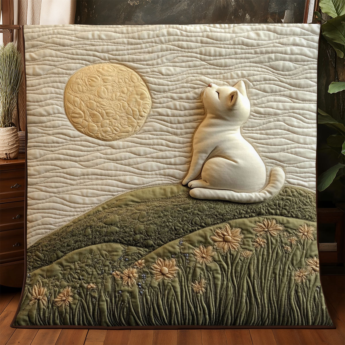 Moon Quiet Cat WJ1301031CL Quilt