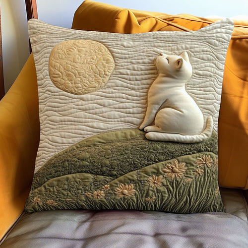 Moon Quiet Cat WJ1301087CL Quilt Pillow Case