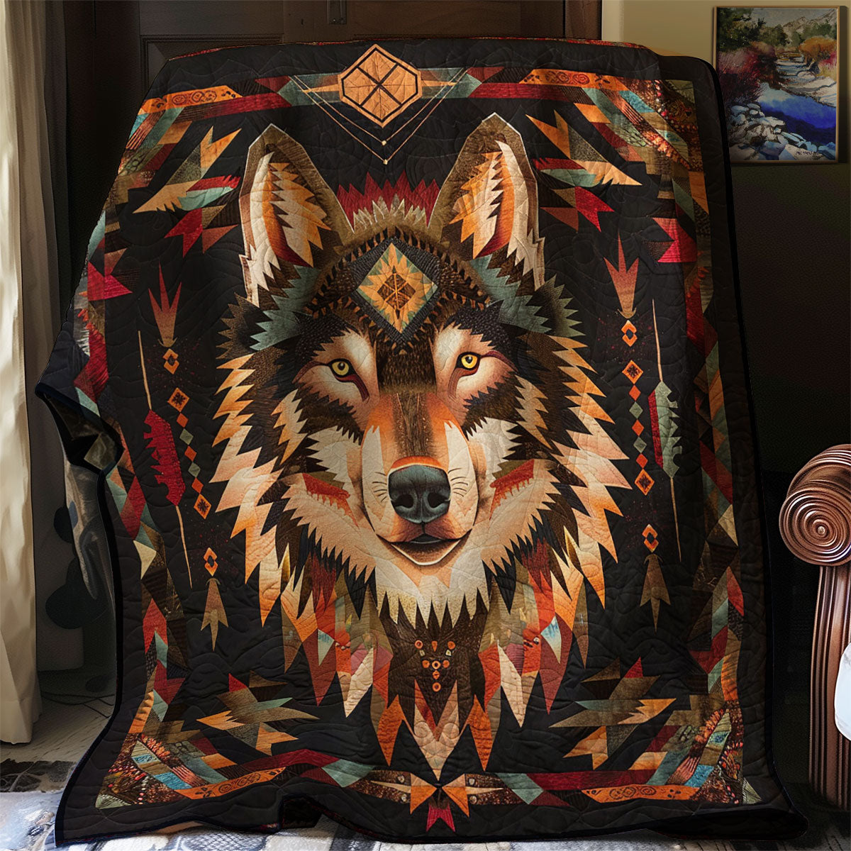 Native Wolf WJ0812049CL Quilt