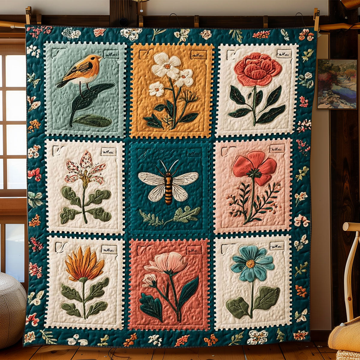 Nature Postmarks WJ1001032CL Quilt