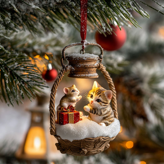 Nighttime Lantern Tale WJ2511015CL Christmas Ornament