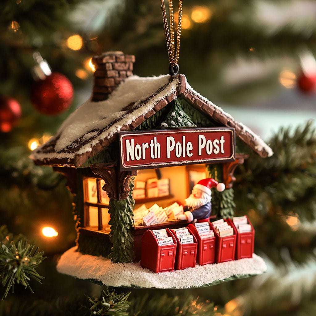 North Pole Post Office WJ2411050CL Christmas Ornament