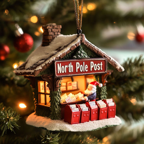 North Pole Post Office WJ2411050CL Christmas Ornament