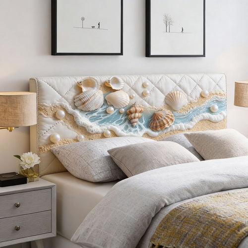 On The Beach WJ0601008CL Quilted Headboard Slipcover
