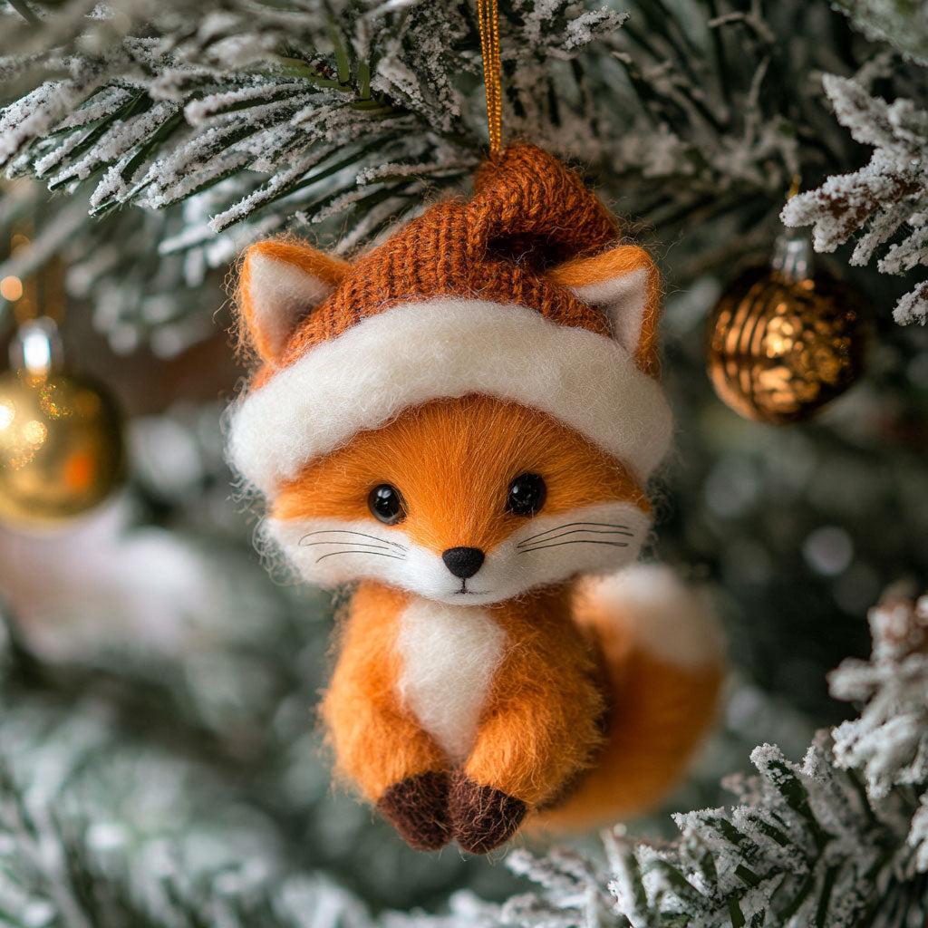 Orange Fox WJ1612024CL Christmas Ornament