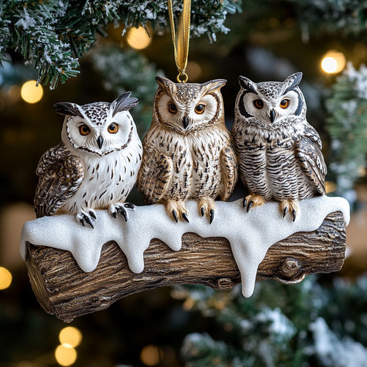 Owl Family WJ0312402CL Christmas Ornament