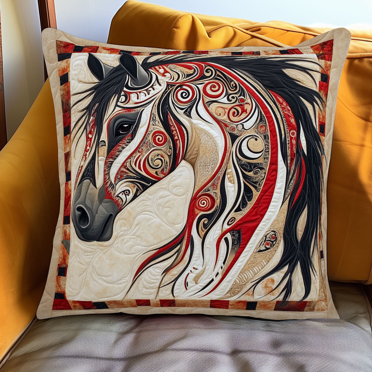 Painted Spirit Steed WJ0801099CL Quilt Pillow Case