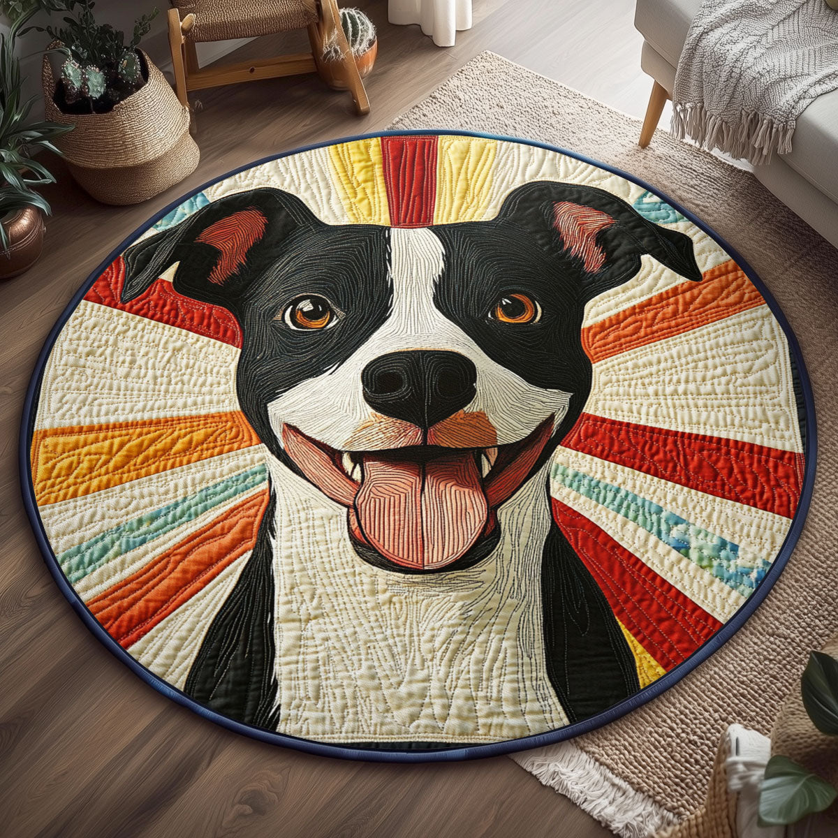 Patchouli Pup WJ0901151CL Quilted Round Mat