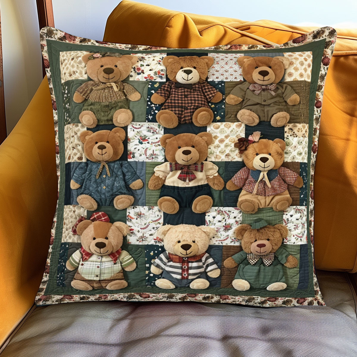 Patchwork Snuggles WJ0801072CL Quilt Pillow Case