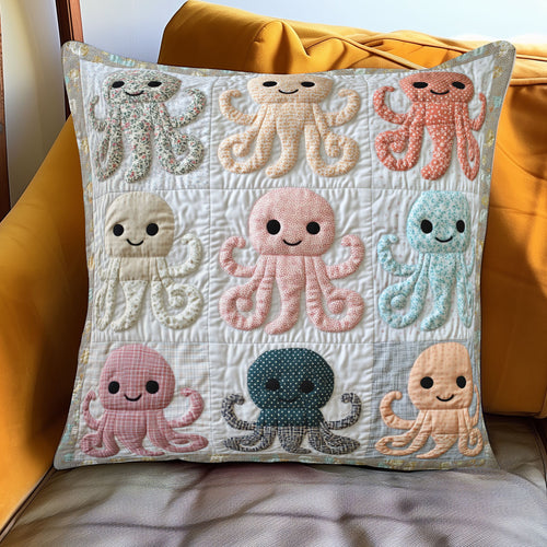 Patchy Octopus WJ0901114CL Quilt Pillow Case