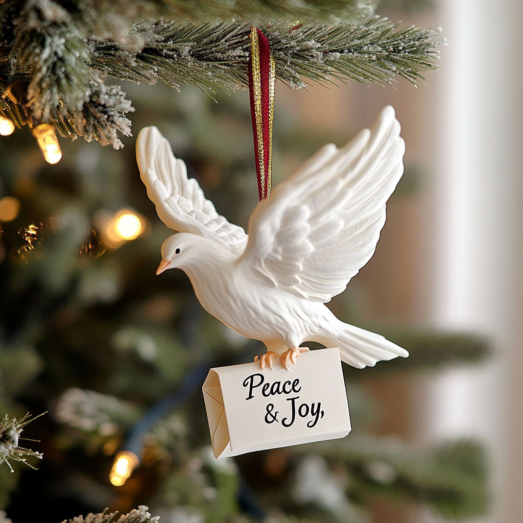 Peace Dove WJ0312338CL Christmas Ornament