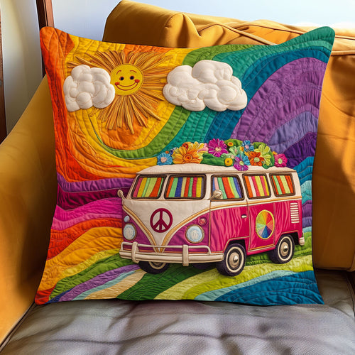Peace Sign Road WJ1301097CL Quilt Pillow Case