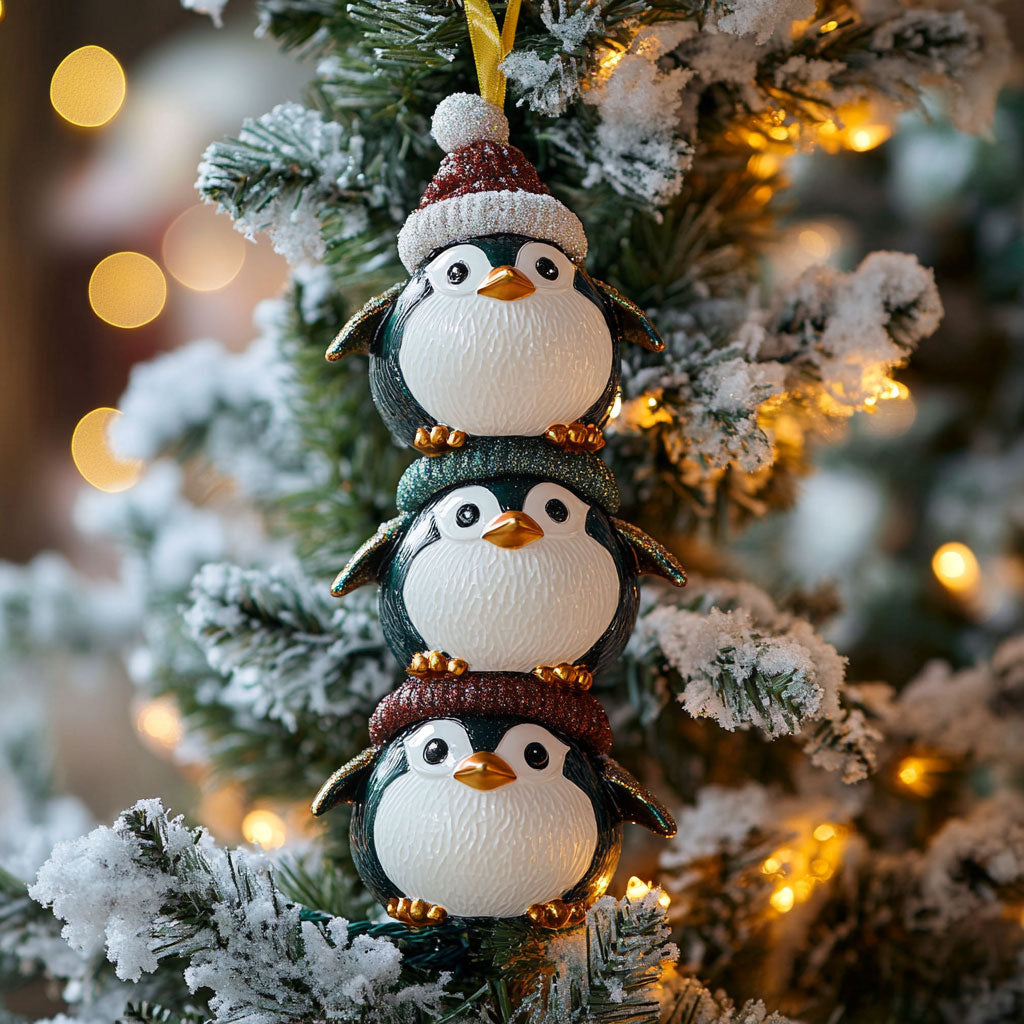 Penguin Christmas Cute WJ2611051CL Christmas Ornament
