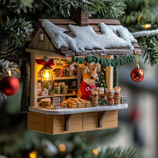 Pup Cookie House WJ2511033CL Christmas Ornament
